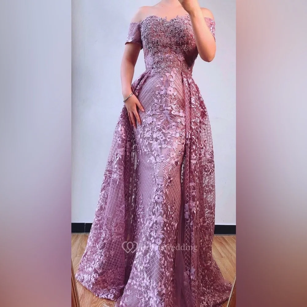 Serene Hill Lavender Beaded Dress - Picture 2 of 5